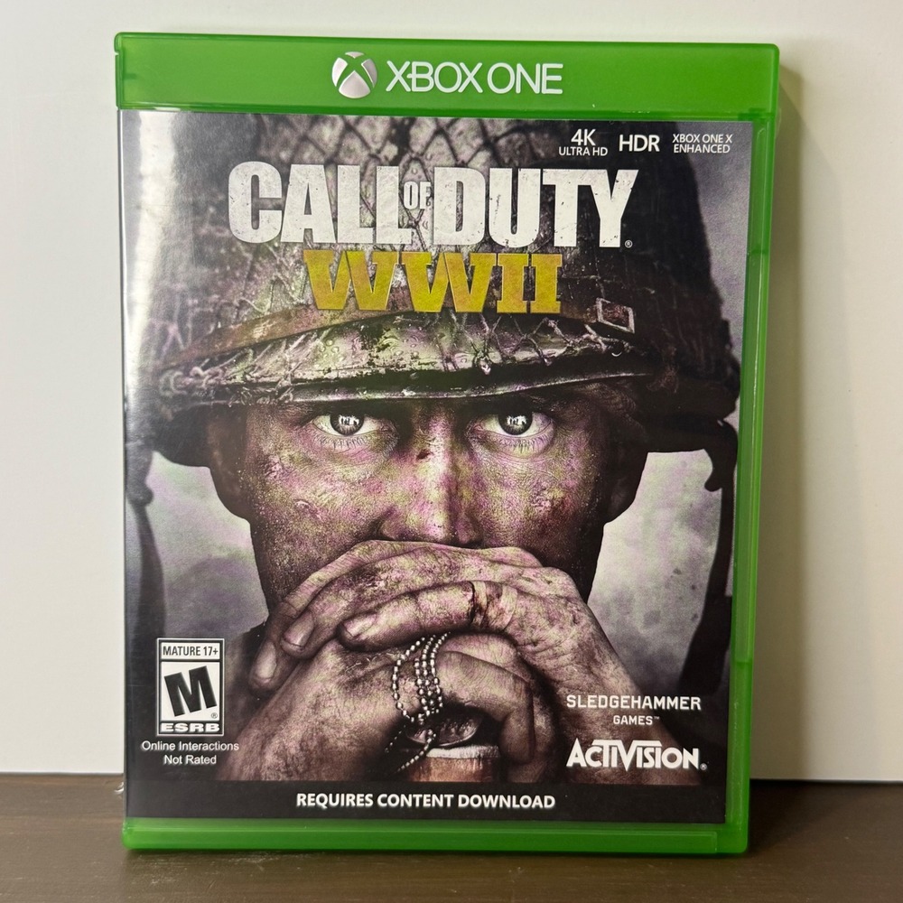 Xbox One Call of Duty WWII Video Game 4K HDR Sledgehammer Activision CIB‎